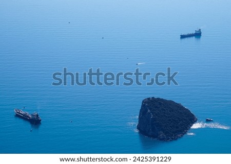 Similar – Image, Stock Photo Backbord eines Containerschiffes mit Lotsenleiter