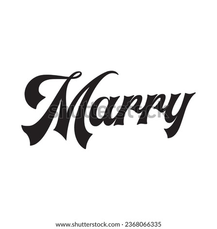 marry text on white background.