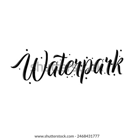 waterpark text on white background.