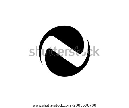 Initial Letter N Circle Logo Fully Editable Logo Template