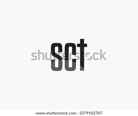 SCT Church Letter Logo Design 