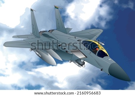 American jet fighter aircraft F-15 