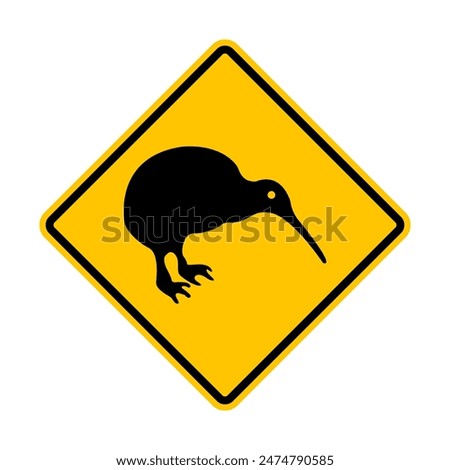 Similar – Image, Stock Photo Bird on road sign in front of Elbe river bank landscape