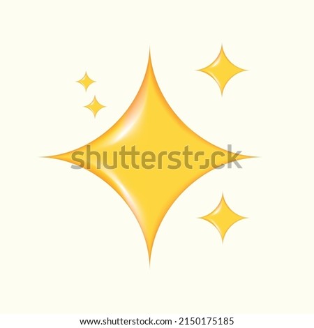 star emojis. sparkle emoji. emoji illustration vector emoji