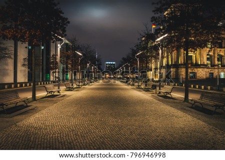 Similar – Image, Stock Photo The Reichstag at dusk, Berlin, Germany.