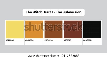The Witch Part 1 - The Subversion movie poster color palette