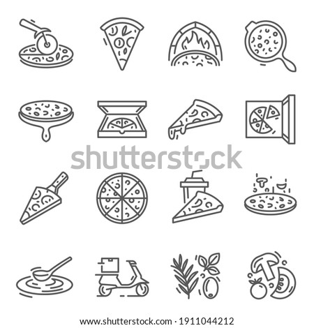 Similar – Image, Stock Photo baked round pizza with smoked sausages