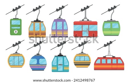 Similar – Foto Bild Seilbahn transport Berge