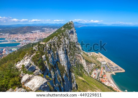 Similar – Foto Bild Stadt und Bucht von Gibraltar