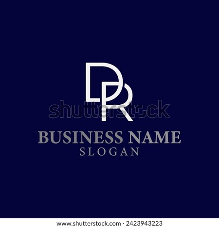 vector design elements for your company logo, letter dr logo. modern logo design, business corporate template. dr monogram logo.