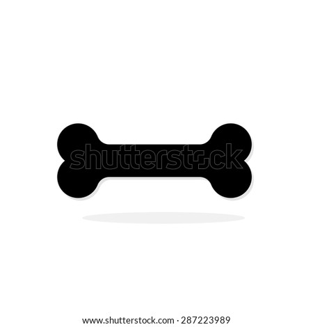 Bone Vector Icon - 287223989 : Shutterstock