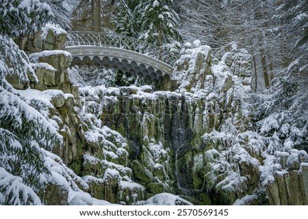 Similar – Image, Stock Photo Mountain park Kassel