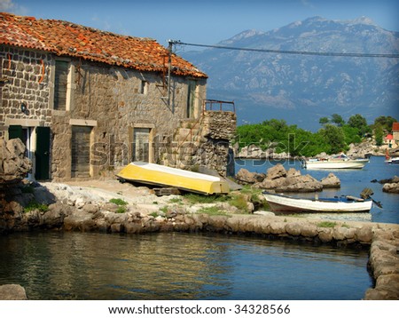 stone house on the Adriatic sea