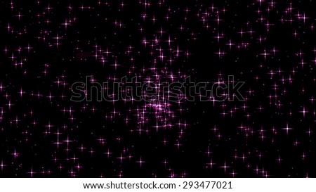 Beautiful Pink Stars, Pink Star Cluster Beautiful night sky