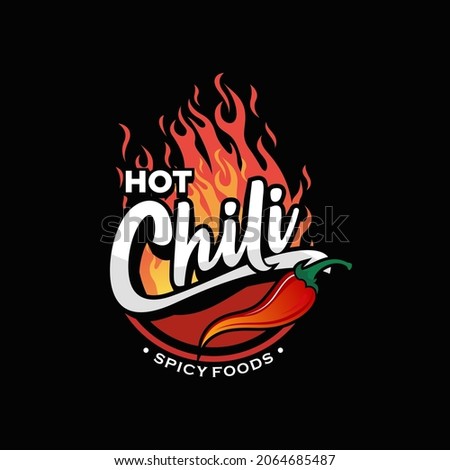 Spicy chili pepper logo Vector