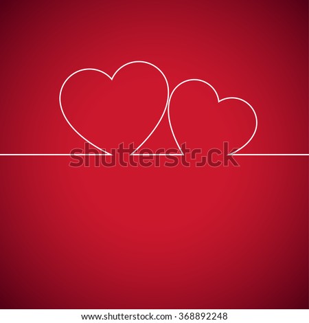 Love you. Heart. Valentine's day. Vector Illustration