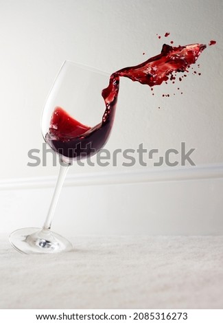 Similar – Image, Stock Photo wine glass falling on a reflective surface