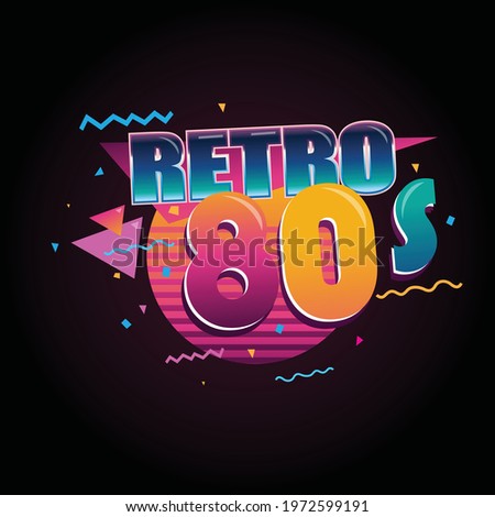 Retro 60s 70s 80s 90s design background