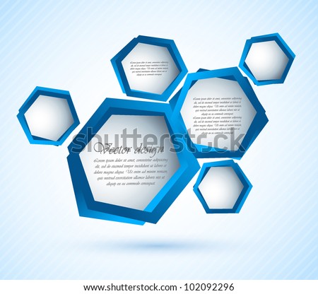 Bright blue background with hexagons.

FOOTAGE with this hexagons:
http://footage.shutterstock.com/clip-2253682-stock-footage-background-with-hexagons.html