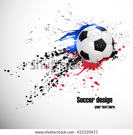 Similar – Image, Stock Photo World Cup dirty football with traces of blood scandal and slavery