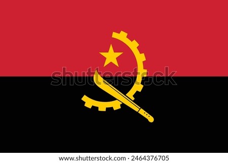 Flag of Angola - Angola flag