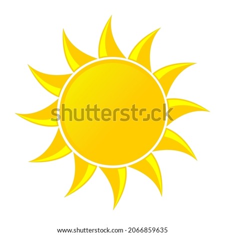 Sun shines bright icons vector symbol