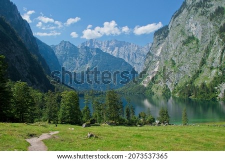 Berchtesgadener Land National Park, Schönau am Königssee, hiking trail to the upper lake Photo stock © 