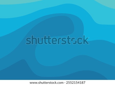 wave background with summer colors, blue waves