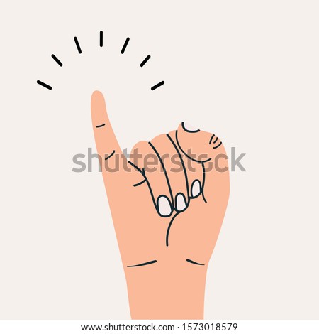 little finger making pinky sign