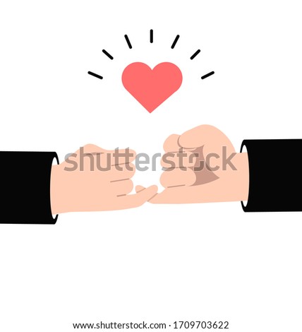 business Hand holding little finger vector Promise symbol