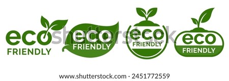 Set of eco friendly icons. Ecologic food stamps. Organic natural food labels.