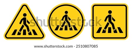 Similar – Image, Stock Photo Pedestrians this way: signpost, autumnal foliage, facades and construction site grids create a harmonious picture