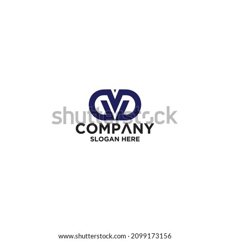 Initial Letter DVD Logo Template Design