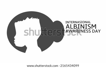 Vector graphic of International day of albinism awareness for international day of albinism awareness celebration. flat design. flyer design. flat illustration. June 13. Imagine de stoc © 