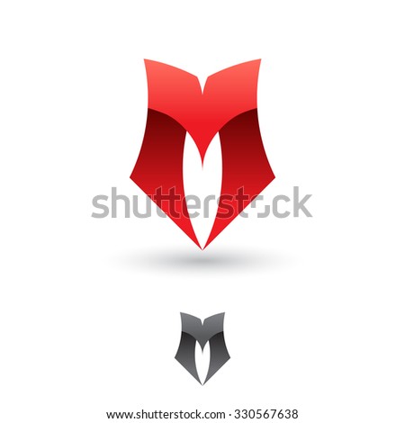 Logo template abstract vector letter M.