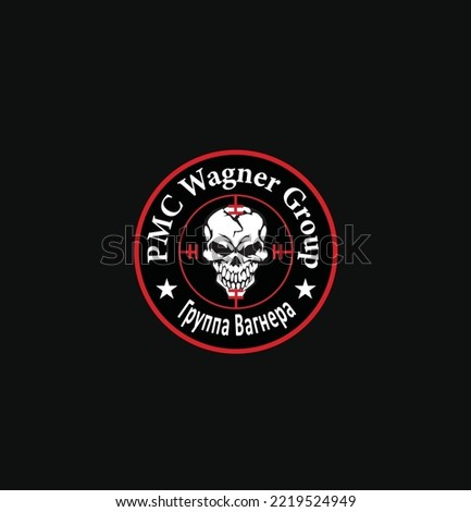 Wagner Group (Russian: Группа Вагнера, romanized: Gruppa Viagra), also known as PMC Wagner is a Russian paramilitary organization. Wagner Group Vector on black.