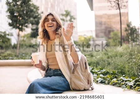 Similar – Image, Stock Photo The drink waits in the evening sun