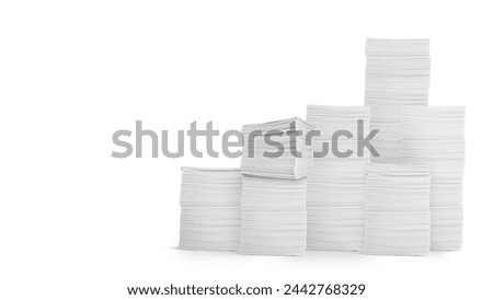 Similar – Image, Stock Photo White paper page of Note Book and Pencil