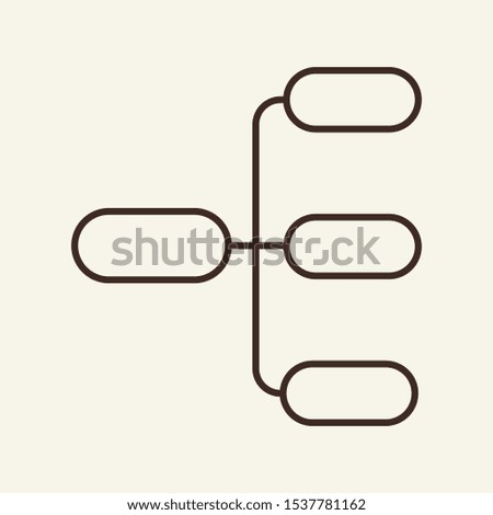 Nodes vector outline icon. Diagram, infographics, index. Graph concept. Vector illustration can be used for topics like business, marketing, presenting