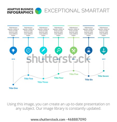 Options and Line Chart Slide Template