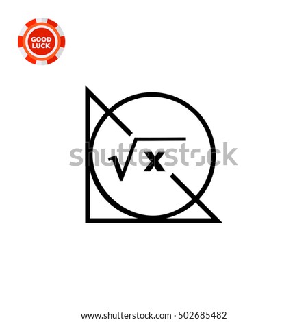Math Formula, Circle and Triangle Icon