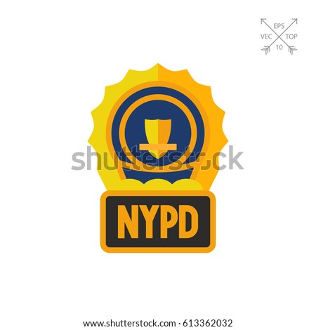 Golden NYPD Badge icon