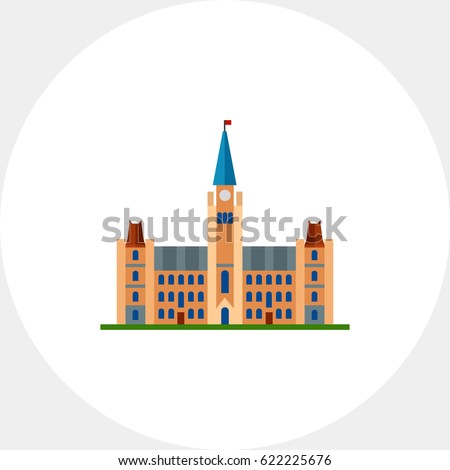 Ottawa parliament hill icon