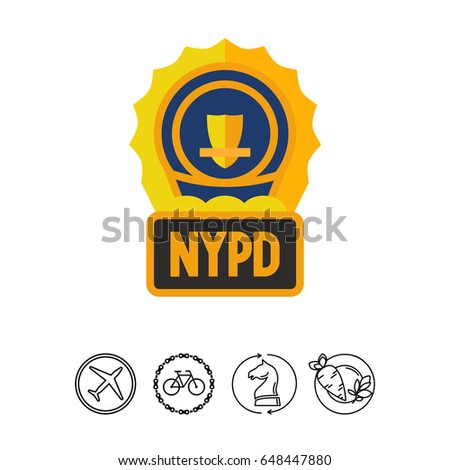 Golden NYPD Badge icon