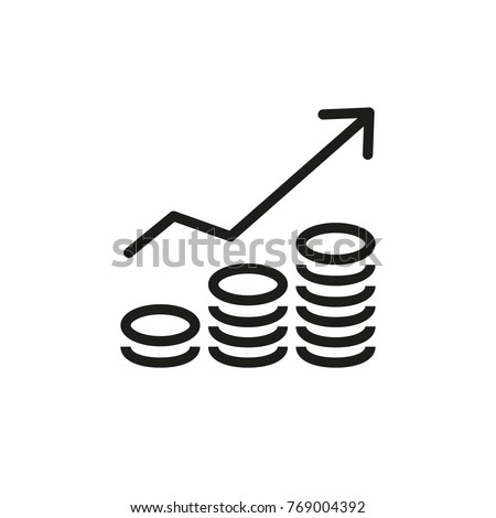 Increasing revenue icon