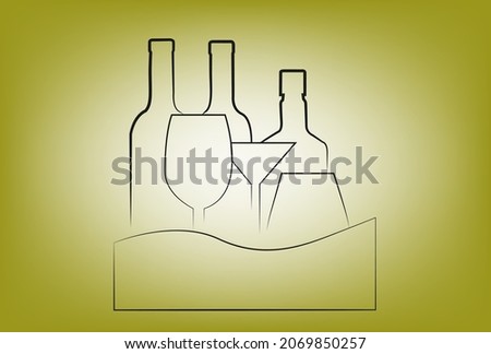 wine House, drink, vector drink, logo drink, liquor store