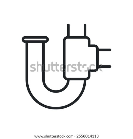 Plumbing thin line icons. Perfect pixel on transparent background