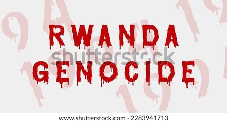 Rwanda Genocide on April 07. International Day of Reflection on the 1994 Rwanda Genocide. design template.