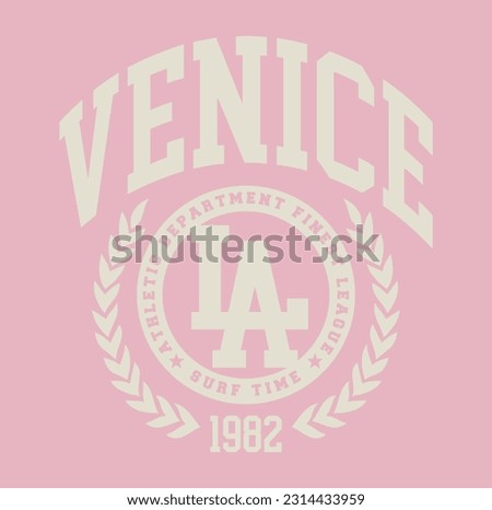 Vector artwork in varsity style for t-shirts and sweatshirts in varsity vintage style