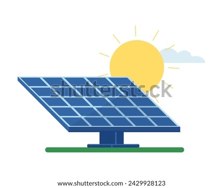 Solar panel power plant renewable sustainable energy generation with sunny panel renewable electricity systems	
